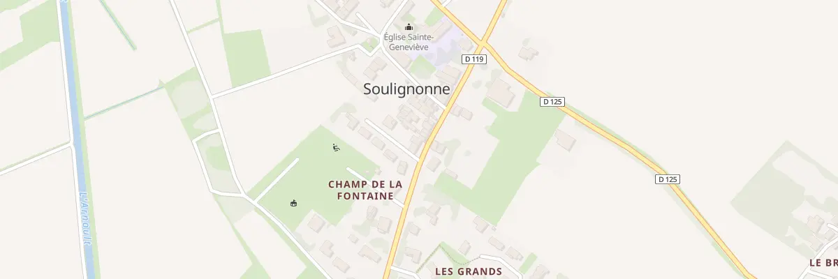 Plan du 18 Grand Rue à Soulignonne