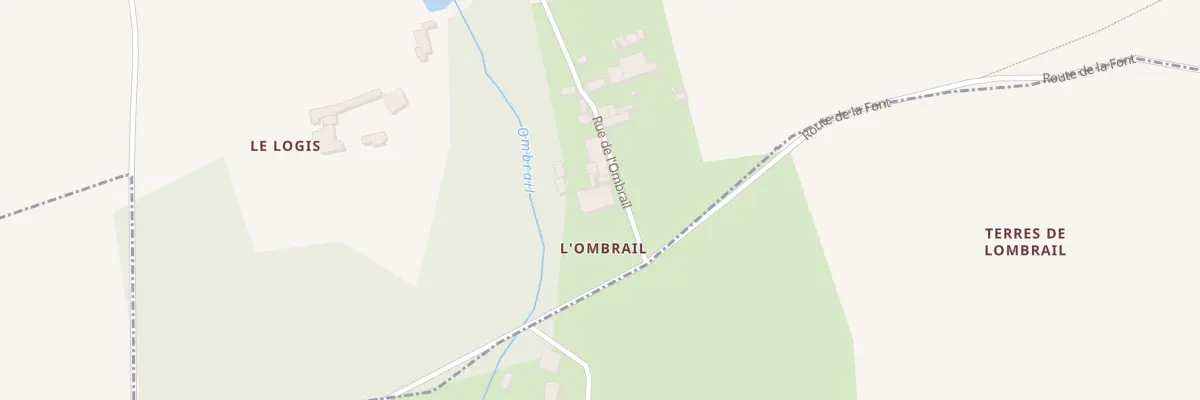 Plan du 3 Rue de l’Ombrail à Thézac