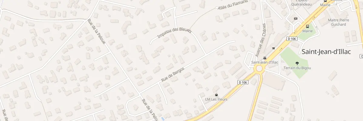 Plan du 141 Rue de Bergos à Saint-Jean-d’Illac