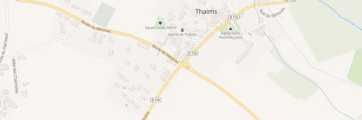 Plan du 1 Rte de Saintonge à Thaims