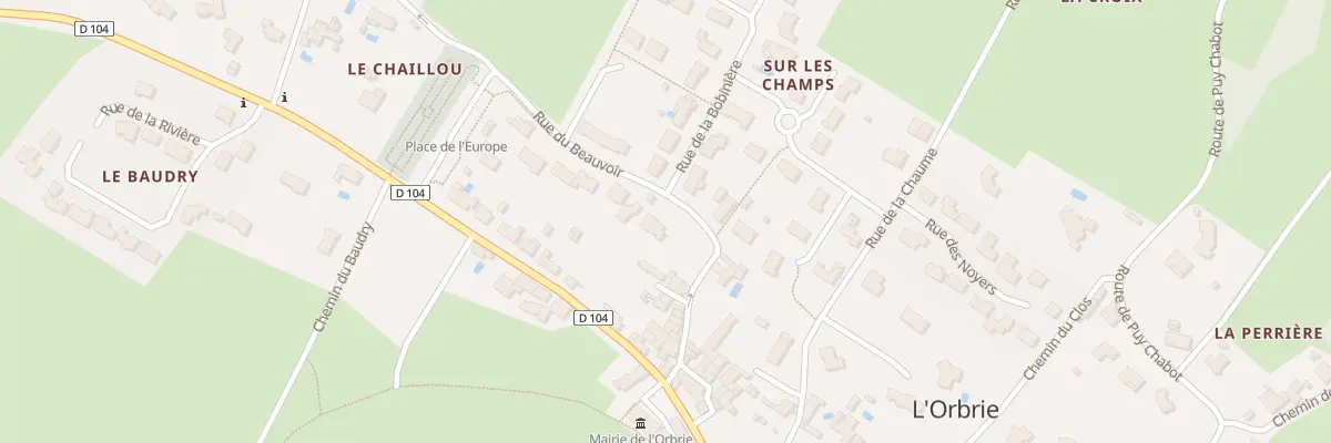 Plan du 29 Rue du beauvoir à L’Orbrie