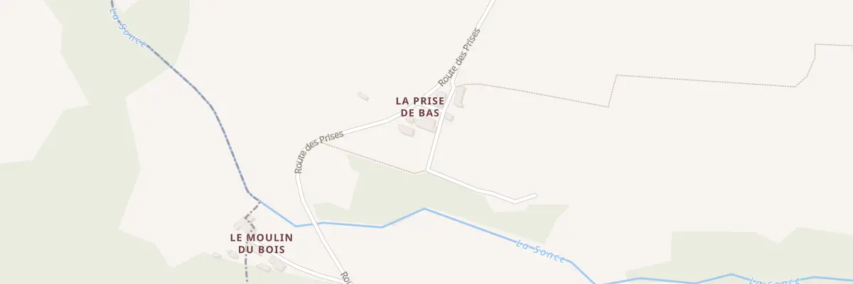 Plan du 5013B La Prise de Bas à Saint-Georges-de-Rouelley
