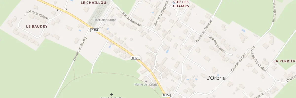 Plan du 6 Imp du Beauvoir à L’Orbrie