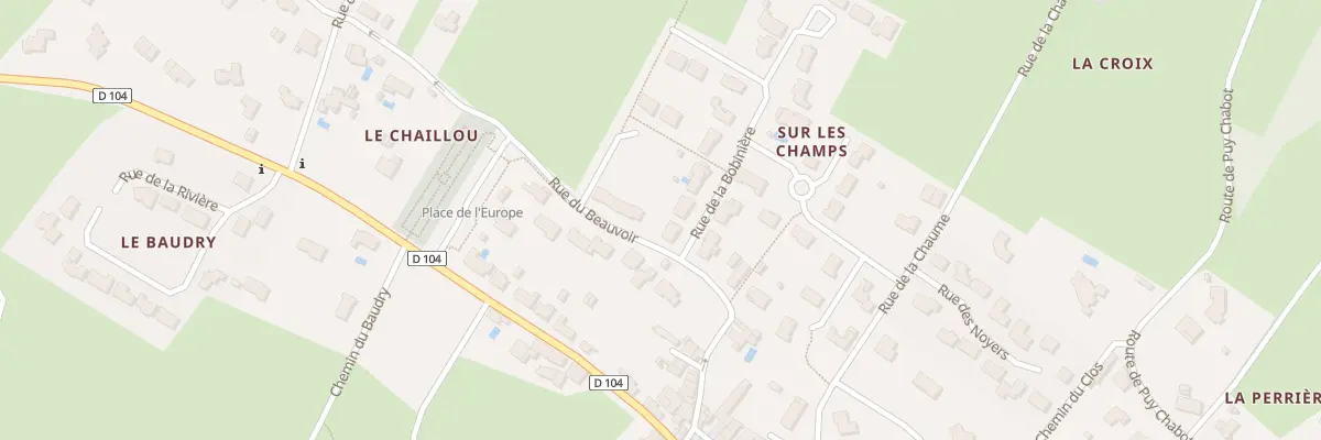 Plan du 1 Rue de la bobinière à L’Orbrie