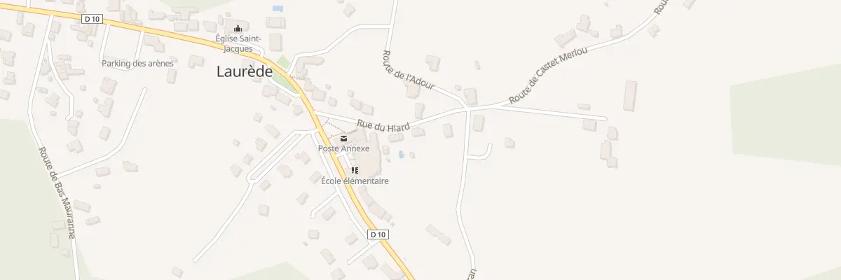 Plan du 132 Rue du Hiard à Laurède