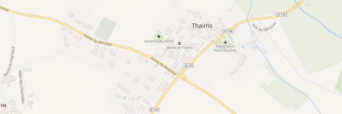 Plan du 6 Rte de Meursac à Thaims