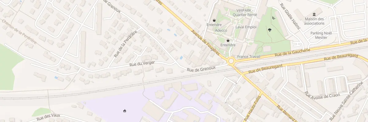 Plan du 18 Rue de Grenoux à Laval