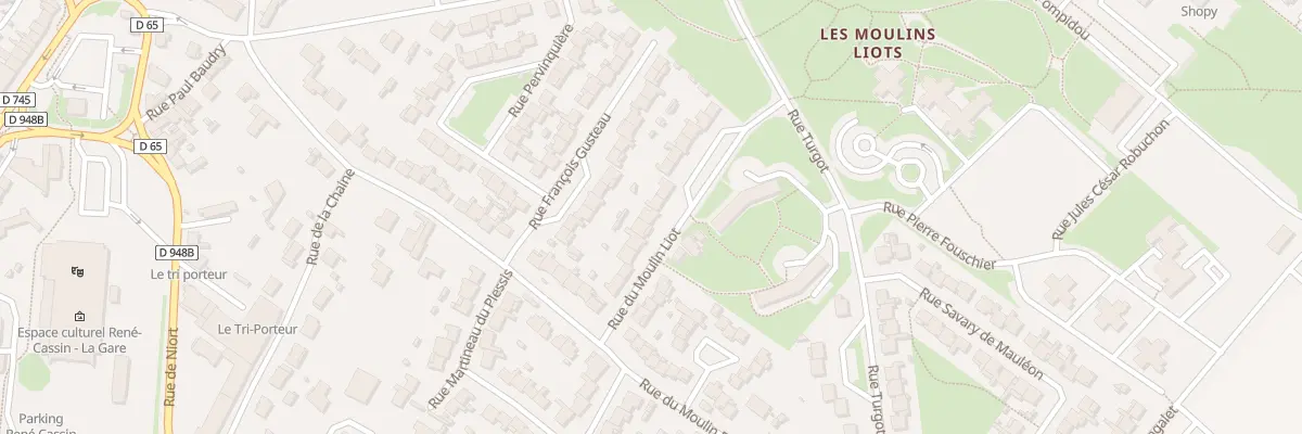 Plan du 13 Rue du moulin liot à Fontenay-le-Comte