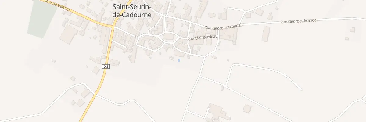 Plan du 2 Rue de la Fontaine à Saint-Seurin-de-Cadourne