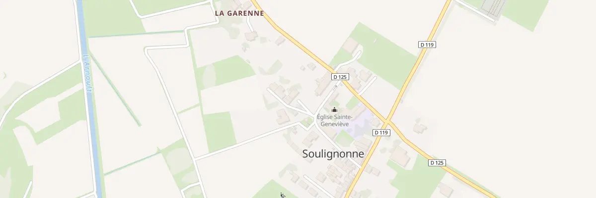 Plan du 2 Imp des Mottes à Soulignonne