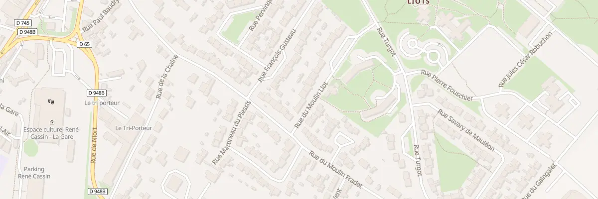 Plan du 5 Rue du moulin liot à Fontenay-le-Comte