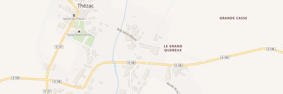Plan du 17 Rue Saint-Macou à Thézac