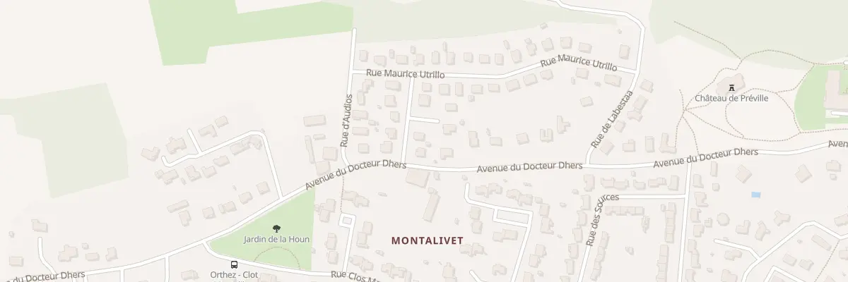 Plan du 4 Rue Henri Nogaret à Orthez