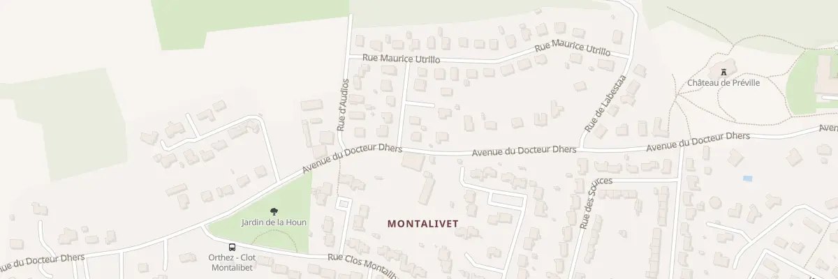 Plan du 2 Rue Henri Nogaret à Orthez