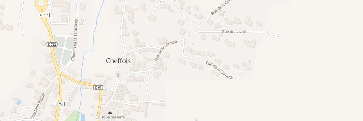 Plan du 2 Cité de la comète à Cheffois