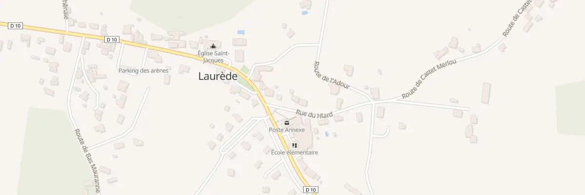 Plan du 43D Hiard à Laurède