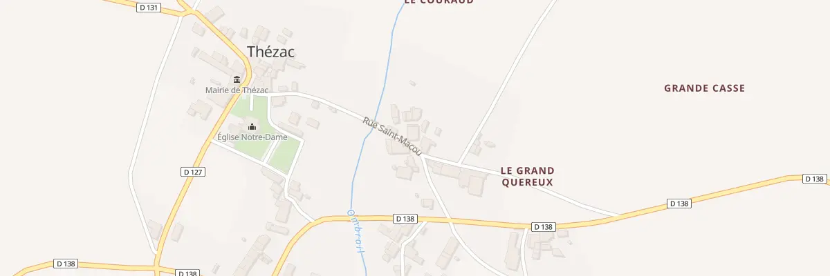 Plan du 15 Rue Saint-Macou à Thézac