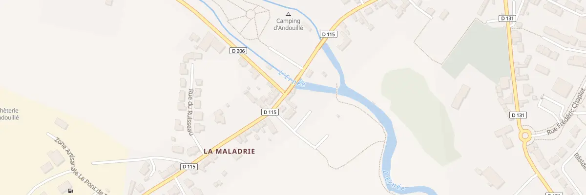 Plan du 1 Rue du Pont à Andouillé