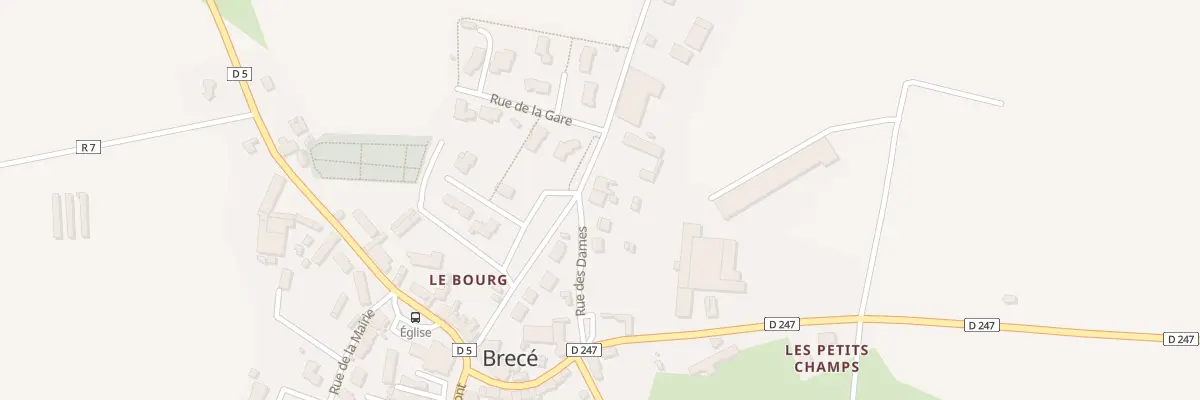 Plan du 1 Rue des Dames à Brecé