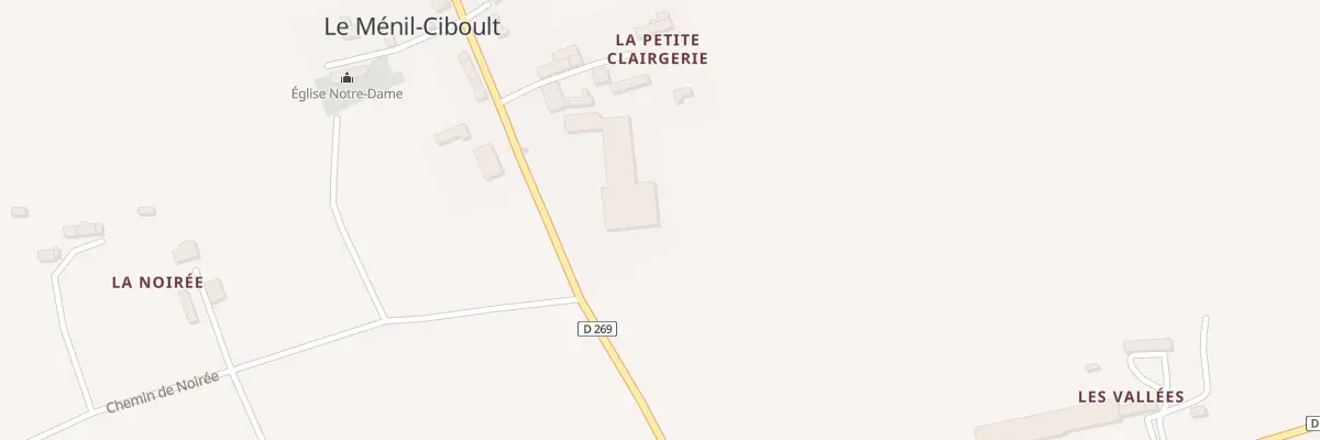 Plan du 7 La Petite Clairgerie au Ménil-Ciboult