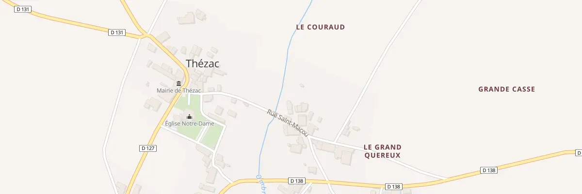 Plan du 9 Rue Saint-Macou à Thézac