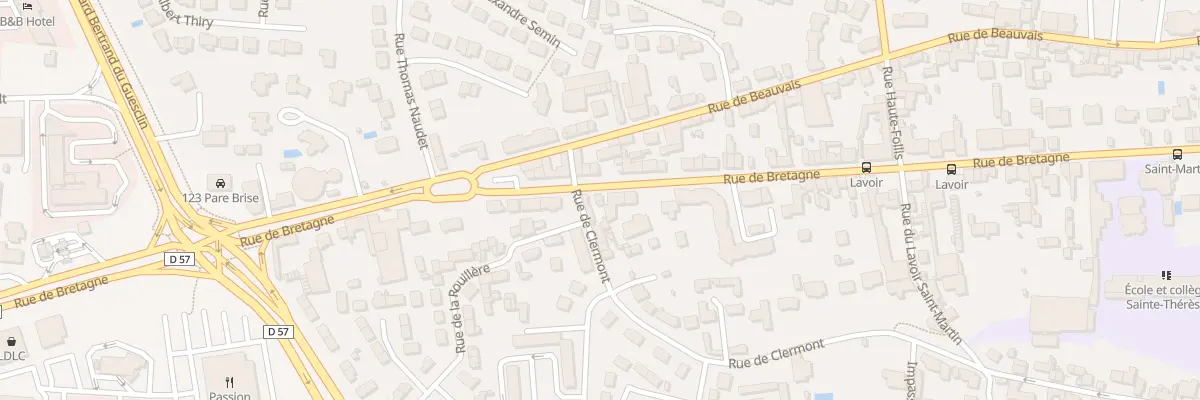 Plan du 163 Rue de Bretagne à Laval