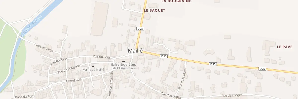 Plan du 3 Rue de la poste à Maillé