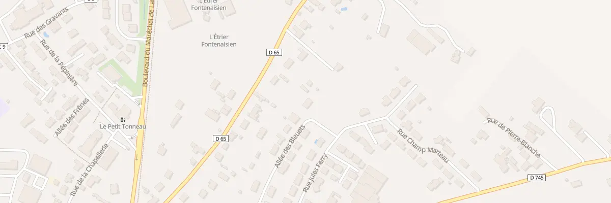 Plan du 25 Rue de merite à Fontenay-le-Comte