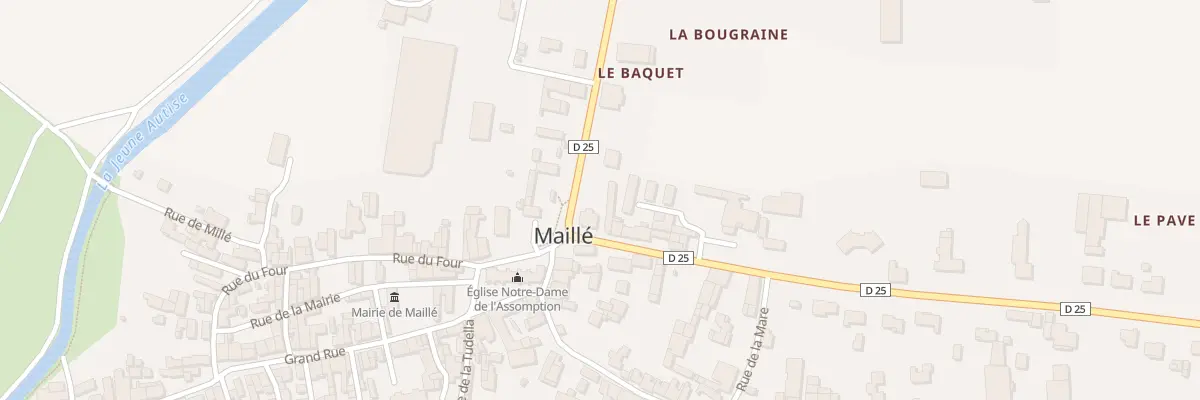 Plan du 1 Rue de la poste à Maillé
