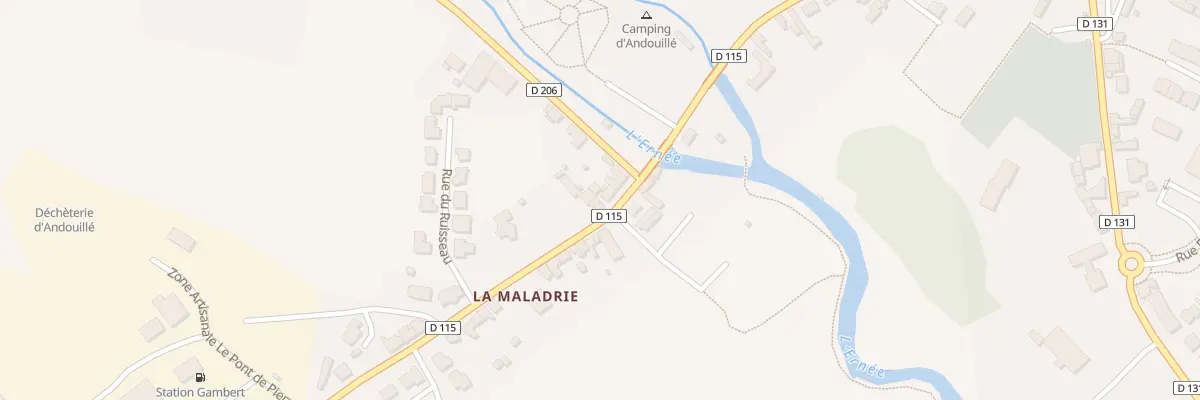 Plan du 8 Rue du Pont à Andouillé