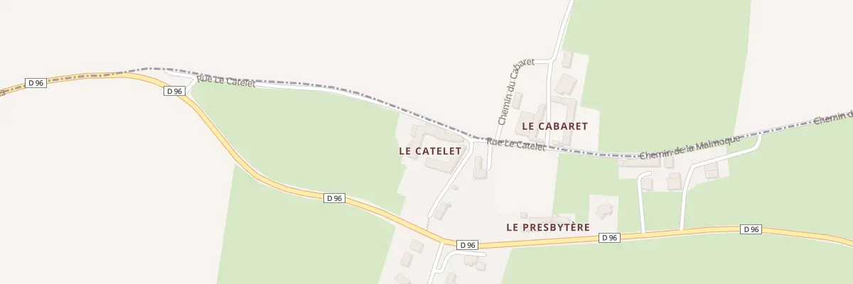 Plan du 2 Rue Le Catelet à Cottun