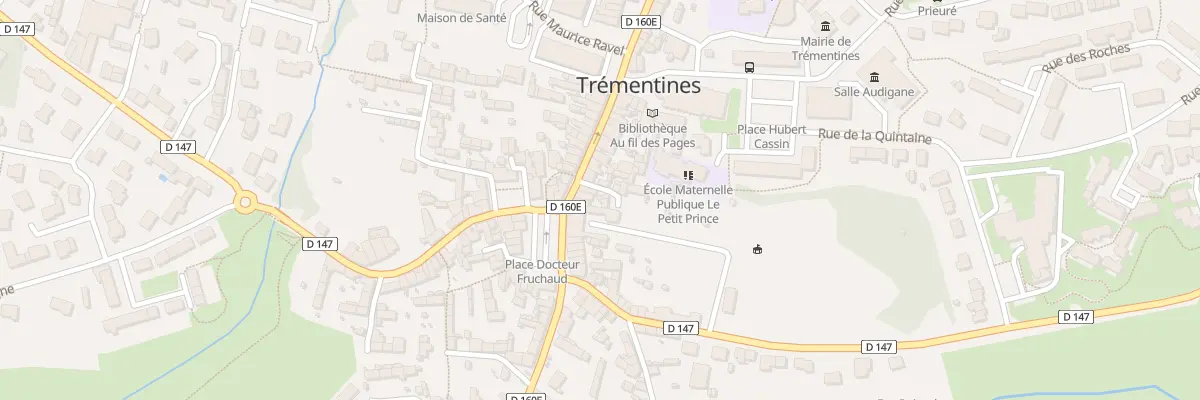 Plan du 77 Rue du Gen de Gaulle à Trémentines
