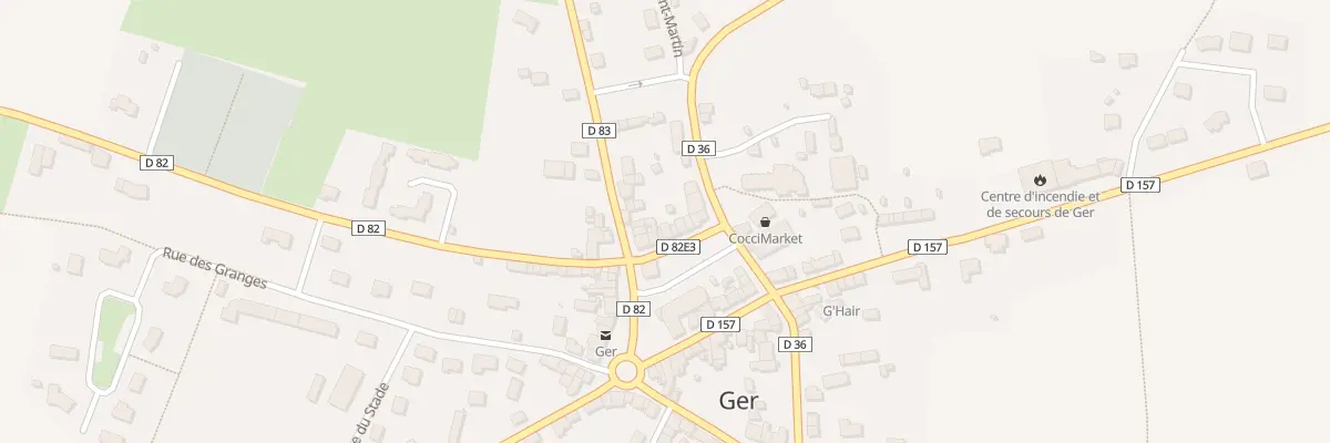 Plan du 10 Rue de la Poterie à Ger