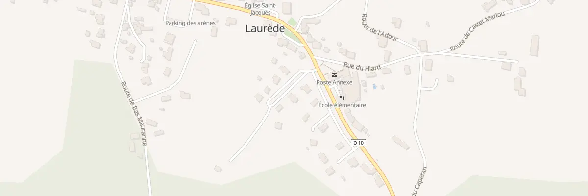 Plan du 3 All de Lanaou à Laurède