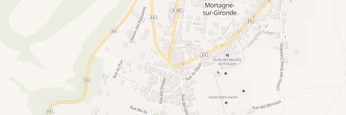 Plan du 2 Crs Bellevue à Mortagne-sur-Gironde
