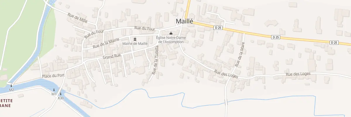 Plan du 6 Rue des loges à Maillé