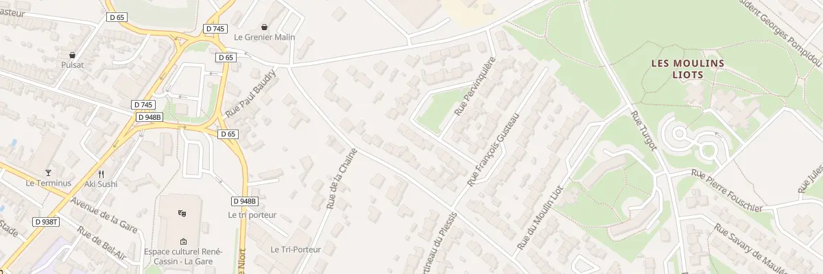 Plan du 13 Rue pervinquière à Fontenay-le-Comte