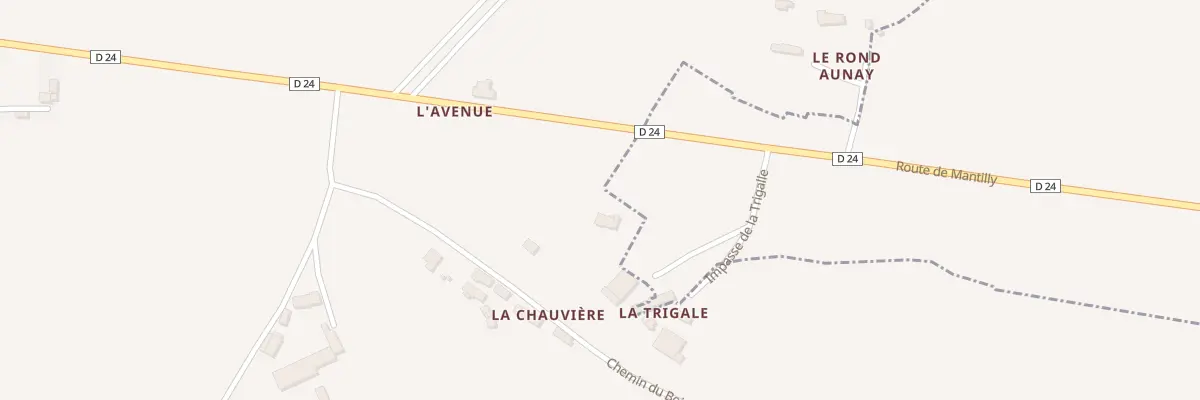 Plan de L’Avenue à Mantilly