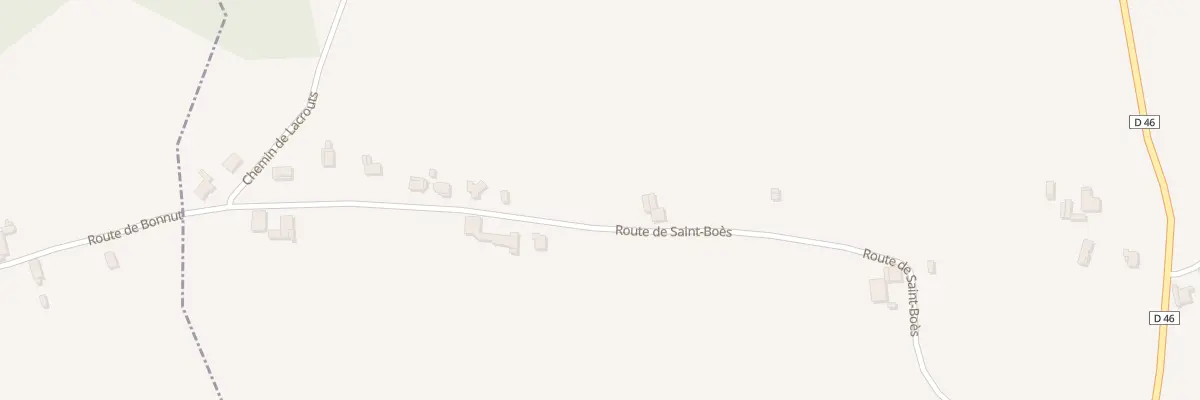 Plan du 550 Rte de Saint Boes à Bonnut
