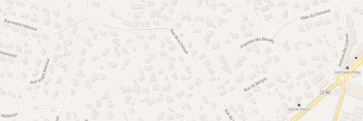Plan du 277 Rue de la Peloue à Saint-Jean-d’Illac