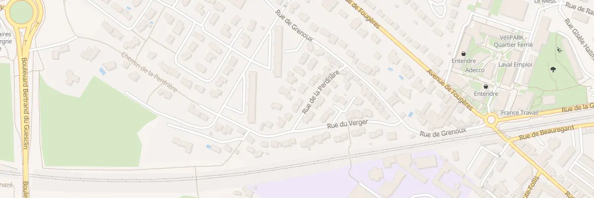 Plan du 18 Rue de la Perdrière à Laval