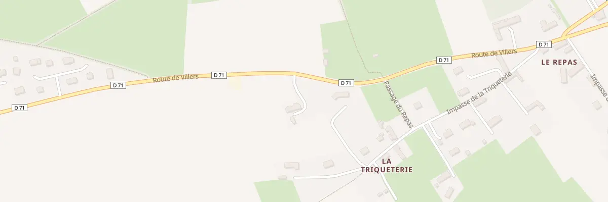 Plan du 990 Rte de Villers - Livry à Caumont-sur-Aure