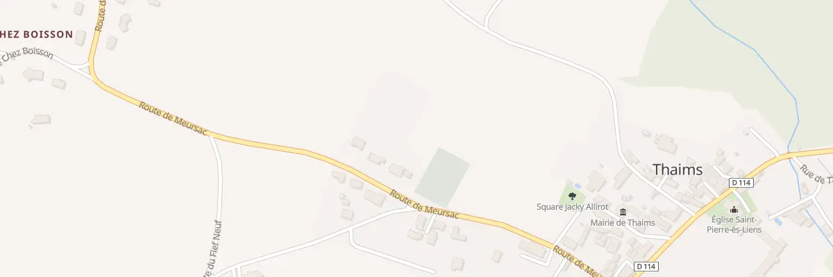 Plan du 12 Rte de Meursac à Thaims