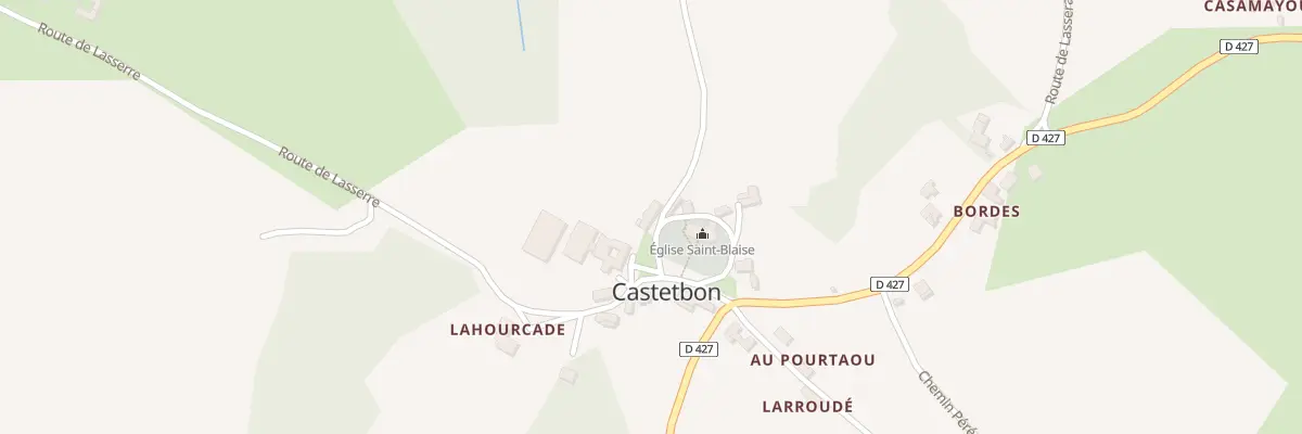 Plan du 5059 Eglise à Castetbon