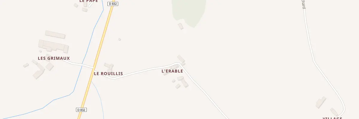 Plan du 116 L’Erable à Mantilly