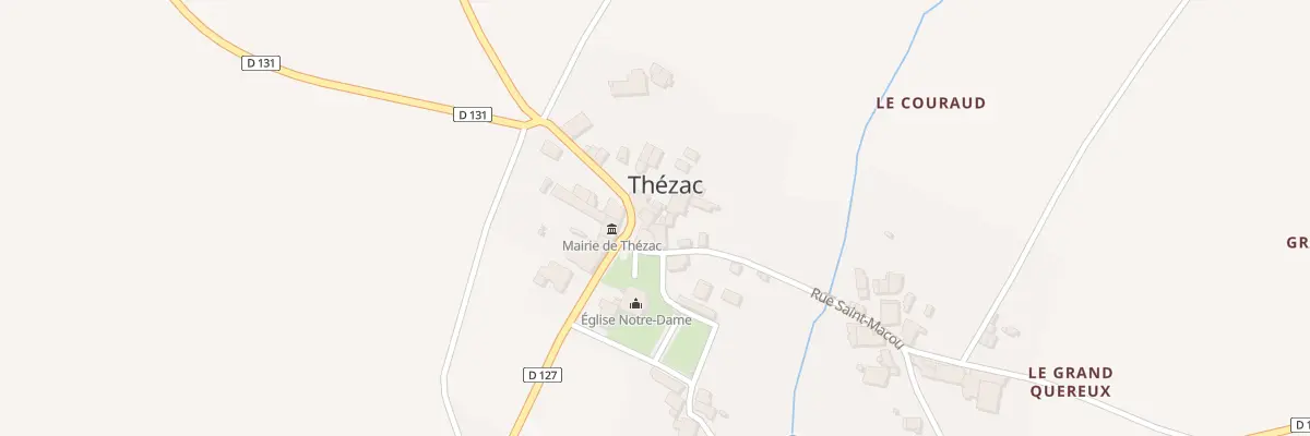 Plan du 9 Rue Jacques de Thézac à Thézac