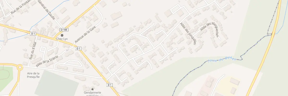 Plan du 1 All des Pervenches à Castelnau-de-Médoc