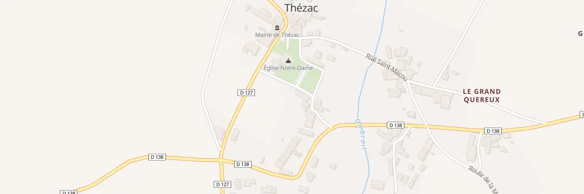 Plan du 10 Rue du Presbytere à Thézac