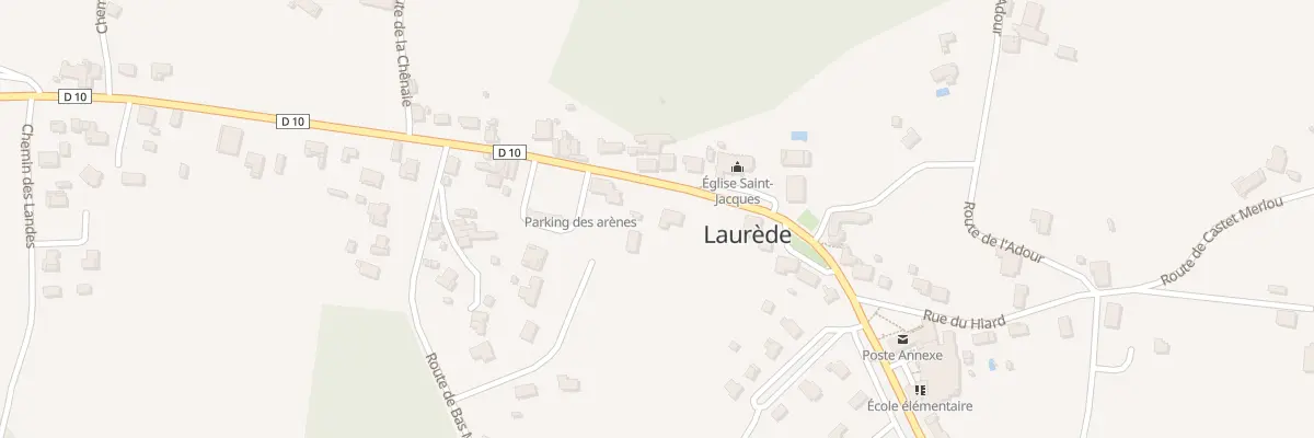 Plan du 79 Rue des Arênes à Laurède