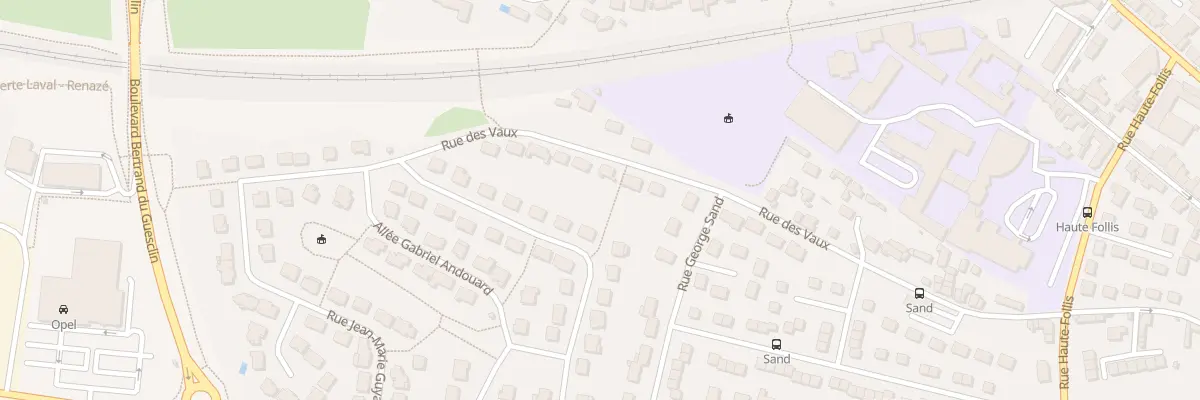 Plan du 79 Rue des Vaux à Laval